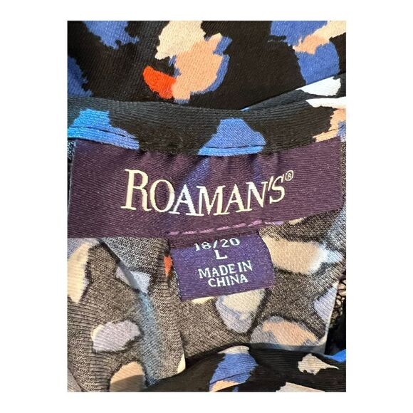 NWT Roamans Slinky Knit V Neck Fit and Flare Dress Size Large - Picture 7 of 9